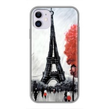 Чохол Ейфелева Вежа iPhone 11 - (AlphaPrint) (Вежа в Парижі)