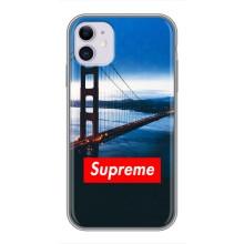 Чеохол для iPhone 11 з картинкою Supreme (AlphaPrint)