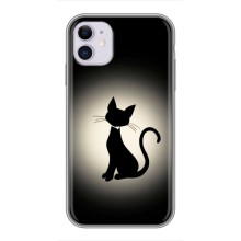 Чохол з принтом для iPhone 11 (AlphaPrint) Модні коти (Силует котика)