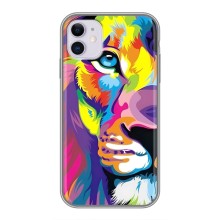 Чохол з картинкою ЛЕВ для iPhone 11 (VPrint) (Яскравий Лев)