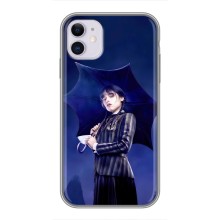 Чохли Венсдей на iPhone 11 Уенсдей (AlphaPrint) (Венздей з парасолькою)