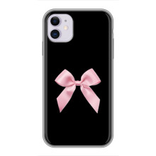 Чехол банты для iPhone 11 – Бант на черном