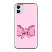 Чехол банты для iPhone 11 – Розовый бантик