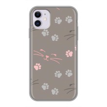 Чохол з малюнком кіт на iPhone 11 (Лапи і вуса)