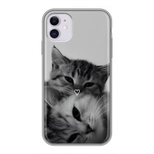 Чохол з малюнком кіт на iPhone 11 (Пара котів)