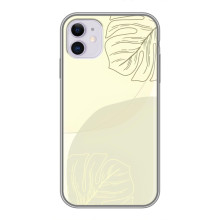 Чехол цветочный дизайн для iPhone 11 – Зелёный фон
