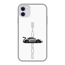Чохол з авто Порше для iPhone 11 – білий порше