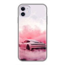 Чохол з авто Порше для iPhone 11 – Рожевий Порше