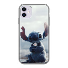 Чехол с рисунком Стич для iPhone 11 – Стич с цветочком