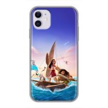 Чехол с мультфильмом Моана iPhone 11 (Моана и Мауи)