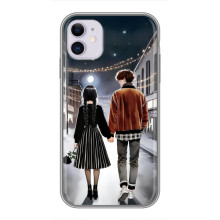 Чехол с дизайном Венздей 2 на iPhone 11 – Уэнсдей и Тайлер