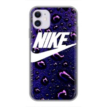 Чехол с логотипом Найк на iPhone 11 – Найк на фиолетовом
