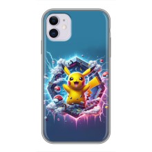 Чохол з Пікачу на iPhone 11 (Лого Пікачу)