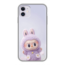 Чехол с принтом Лабубу для iPhone 11 – Фиолетовый Лабубу