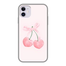 Чохол з розовим принтом для iPhone 11 (Рожеві вишні)