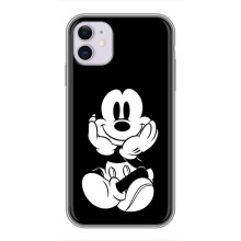 Міккі Маус чохол для iPhone 11 (AlphaPrint - Мультяшні) (Маус на чорному)