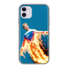 Чехол с принтом Фантастическая четверка для iPhone 11 – Человек-Факел