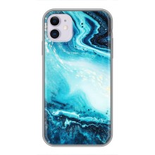 Мраморний чехол на iPhone 11 (VPrint) (Блакитний мрамор)
