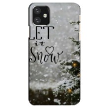 Новогодние, Праздничные Чехлы для iPhone 11 - 2024 год – Let it snow