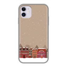 Новорічні, Святкові Чохли для iPhone 11 - 2024 год (Зимове місто)