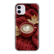 Чехол с уникальным дизайном «Осень с кофе» для iPhone 11 – Кофе на пледе