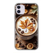 Чехол с уникальным дизайном «Осень с кофе» для iPhone 11 – Пряный кофе