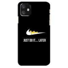 Силиконовый Чехол на iPhone 11 с картинкой Nike – Later
