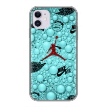 Силиконовый Чехол Nike Air Jordan на Айфон 11 (Джордан Найк)