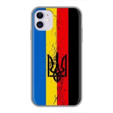 Украинские Чехлы для iPhone 11 с картинкой УПА (AlphaPrint) (Прапор УПА)