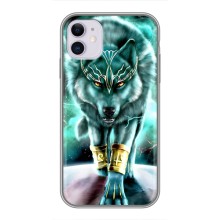 Захисні чохли для Еппл 11 (AlphaPrint) (ХІТ продаж) ВОВК (Яскравий вовк)