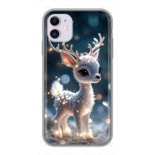 Яскравий чохол для iPhone 11 з Зимові Оленята – Блискуче оленятко