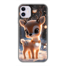 Яскравий чохол для iPhone 11 з Зимові Оленята – Оленятко