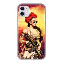 ЗСУ Чехлы (TPU) для iPhone 11 (Женщина солдат)