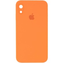 Чохол Silicone Case Square Full Camera Protective (AA) для Apple iPhone XR (6.1") – Помаранчевий