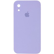 Чохол Silicone Case Square Full Camera Protective (AA) для Apple iPhone XR (6.1") – Бузковий