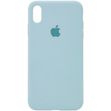 Чехол Silicone Case Full Protective (AA) для Apple iPhone XR (6.1") (Бирюзовый)