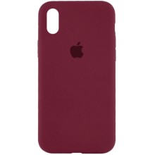 Чохол Silicone Case Full Protective (AA) для Apple iPhone XR (6.1") – Бордовий