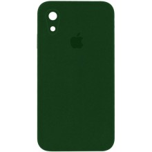 Чехол Silicone Case Square Full Camera Protective (AA) для Apple iPhone XR (6.1") (Зеленый)