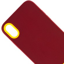 Чохол TPU+PC Bichromatic для Apple iPhone XR (6.1") – Brown burgundy