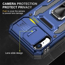 Ударостійкий чохол Camshield Army Ring для Apple iPhone XR (6.1") – Синій