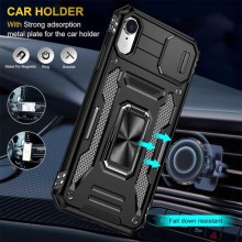 Ударопрочный чехол Camshield Army Ring для Apple iPhone XR (6.1") – Черный