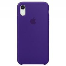 Чехол Silicone Case (AA) для Apple iPhone XR (6.1") (Фиолетовый)