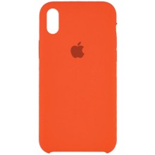 Чехол Silicone Case (AA) для Apple iPhone XR (6.1") (Оранжевый)