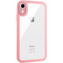 TPU чехол Transparent + Colour 1,5mm для Apple iPhone XR (6.1") – Розовый