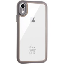 TPU чохол Transparent + Colour 1,5mm для Apple iPhone XR (6.1") – Сірий