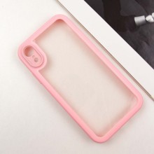 TPU чохол Transparent + Colour 1,5mm для Apple iPhone XR (6.1") – Рожевий