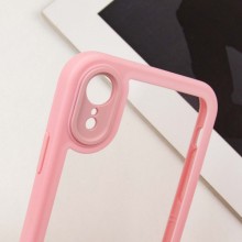 TPU чехол Transparent + Colour 1,5mm для Apple iPhone XR (6.1") – Розовый