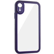 TPU чехол Transparent + Colour 1,5mm для Apple iPhone XR (6.1") – Фиолетовый