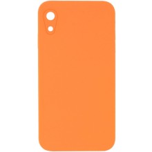 Silicone Case Square Full Camera Protective (AA) NOLOGO для Apple iPhone XR (6.1") – Помаранчевий