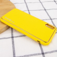 Кожаный чехол Xshield для Apple iPhone XR (6.1") – Желтый